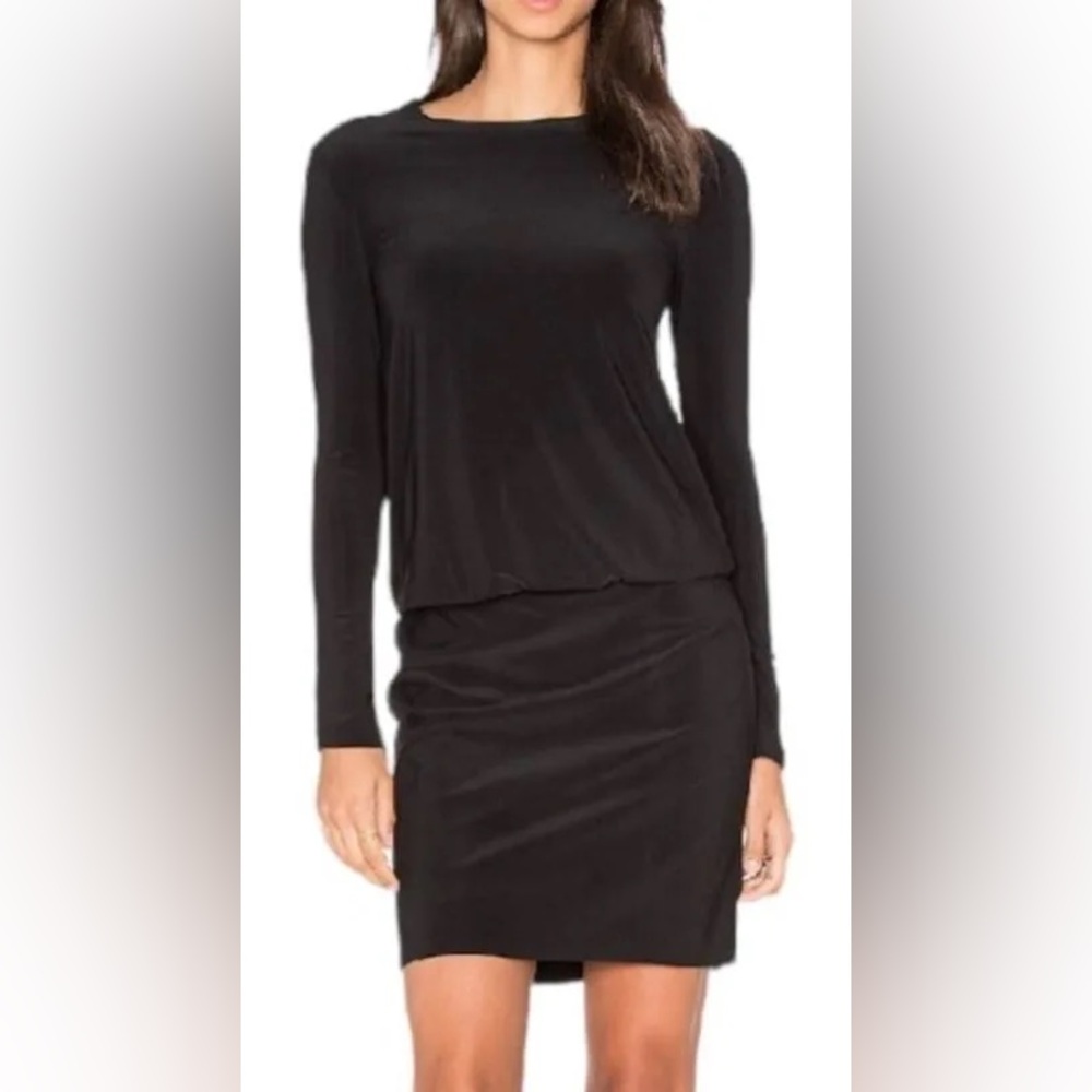 Norma Kamali Black Long Sleeve Dress